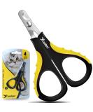 Candure Professional Claw Scissors for Dogs & Cats | High-Quality Nail Care with Safety Protection | Stainless Steel Claw Clippers & Files - Small (XS) Yellow - Buy Online on GoSupps.com
