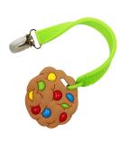 Silli Chews Baby Teething Cookie Biscuit Silicone Toy with Clip Natural Teether for Boys or Girls with Pacifier Clip - Buy Online on GoSupps.com