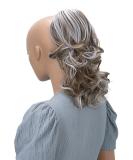 CAISHA 30cm Mia Braid Hairpiece - Voluminous Wavy Light Brown Grey Mix Extension with Cord Closure | International Shipping - Buy Online on GoSupps.com