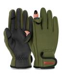 Thermo Fishing Gloves Spin | Neoprene Fishing Gloves for Anglers | Olive Fishing Gloves 3XL - Ultimate Comfort & Grip - Buy Online on GoSupps.com