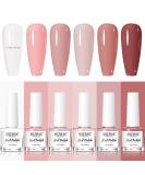MIZHSE Nail Polish Set - 6 Classic Nude Colors Collection | Quick Dry Lacquer & Nail Strengthener | Ideal Gift for Women - Buy Online on GoSupps.com