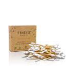 Bamboo Cotton Swabs - Premium Quality Plastic-Free Biodegradable Vegan Sustainable | 200 Pieces 2-Pack eComonkey  - Buy Online on GoSupps.com