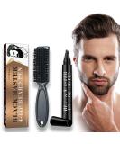 Black Beard Pencil Filler & Brush Kit for Men - Waterproof & Sweatproof - Long-lasting Coverage and Styling - Enhance Facial Hair with Natural Color - Define, Shape, and Thicken Beard and Mustache - Buy Online on GoSupps.com