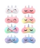 8 Pcs Cute Unicorn Sleep Eye Masks for Kids - Soft Plush Blindfolds for Girls & Women - Travel & Nap Eye Covers - Buy Online on GoSupps.com