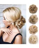 Updo Hairpiece Scrunchy 35g Bleach Blond - Wavy Curly Messy Bun Chignon Extensions - Buy Online on GoSupps.com