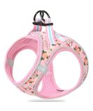 Shop Heele Small Soft Dog Dishes & Adjustable Harness Vest - Reflective Pink for Walking Training & Running - Buy Online on GoSupps.com