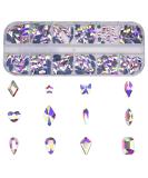 180pcs Mixed Crystals Ab Nail Decoration Glass Rhinestones for Acrylic Nail Art Design - Buy Online on GoSupps.com