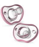 Nanobebe Baby Soothers 0-3 Month - Orthodontic Curves Comfortably with Face Contour Award Winning for Breastfeeding Babies 100% Silicone - BPA Free. Perfect Baby Gift 2pk Pink 0-3 Months Pink Pink - Buy Online on GoSupps.com