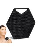 Silicone Exfoliating Body Scrubber with Storage Hooks - No-Slip Handle - Bath Accessories - Black - Buy Online on GoSupps.com