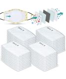 100pcs PM2.5 Activated Carbon Filters for Kids Masks | 5 Layer Dustproof & Breathable Inserts - Buy Online on GoSupps.com