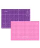 Headley Tools 12 x 18 Inch Self Healing Cutting Mat, Durable Rotary Cutting Mat Double Sided 5-Ply Gridded A3 Cutting Board for Craft, Fabric, Quilting, Sewing, Scrapbooking Project, Pink/Dark purple Pink/Dark Purple 12 x 18 inch - Buy Online on GoSupps.com