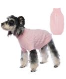 Hjumarayan Elegant Dog Sweater for Medium Dogs | Warm & Stylish Pink Sweater with Leash Hole | Perfect for French Bulldogs (XXL 70cm Breast 52cm Back) - Buy Online on GoSupps.com