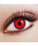 Aricona Red Contact Lenses with Black Rim - Scary Vampire Effect - Prescription-Free Halloween Colored Lenses for International Shipping - Buy Online on GoSupps.com