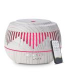 500ml Ultrasonic Aromatherapy Diffuser & Humidifier - Remote Controlled for Large Rooms - Cool Mist Vaporizer for Bedroom & Home - White/Black/White - Buy Online on GoSupps.com