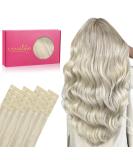 Salife Extensions Real Hair - 20PCs 50g 55cm 22 inch Ashblond & Platinblond Remy Invisible Tape Extensions - Seamless Skin Weft - Buy Online on GoSupps.com