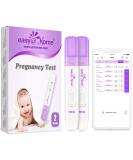Easy Home Early Pregnancy Test - 2 Ultra Sensitive HCG Tests (10 miu/ml) - Reliable & Accurate Early Detection - Buy Online on GoSupps.com