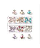 30pcs Shiny Saturn Planet Nail Art Rhinestones - DIY Nail Charms for Women and Girls - Buy Online on GoSupps.com