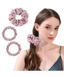 Osilk 3-Set 100% Silk Hair Ties - Premium Small Scrunchies & Elastic Hair Bands for Braid Hair Jewelry - Buy Online on GoSupps.com