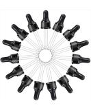 YGDZ 15 Pack Essential Oil Droppers - 15ml Glass Eye Dropper Tops for DoTerra & Young Living Bottles - Perfect for Precise Oil Dispensing - Buy Online on GoSupps.com