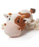Sedioso Dog Toys | Plush Squeaky Toys for Large Dogs | Crackling Paper & Soft Stuffed Cow for All Sizes - Buy Online on GoSupps.com