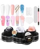 Buy Solid Builder Gel for 3D Nail Art - Non-Sticky Sculpting Gel Clear White & Nude - Perfect for Nail Extensions & Carving - International Shipping Available - Buy Online on GoSupps.com
