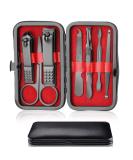 Nail Clipper Manicure Set 7 In 1 Stainless Steel Professional Pedicure Kit Nail Scissors Grooming Kit with Black PU Leather Case for Travel & Home Use (Red Leather) Red2-7 - Buy Online on GoSupps.com