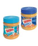 SKIPPY 2x 340g Peanut Butter | Creamy & Crunchy | Palm Oil Free | Extra Smooth & Crunchy | International Shipping - Buy Online on GoSupps.com
