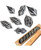 Thyggzjbs Arcanum Metal Dice Set - 3D Printed Hollow Polyhedral DND RPG MTG Game Dice (Ancient Silver) - Creative Craft Decor for Table Games - Buy Online on GoSupps.com