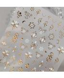 Gold Nail Art Stickers - Luxury 3D Bronzing Totem Decals for DIY Manicure | Self-Adhesive Flower Designs for Women & Girls - Buy Online on GoSupps.com