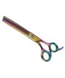 Sharf Gold Touch 6.5 42-Tooth Rainbow Thinning Shear for Dogs - Japanese Stainless Steel Pet Shears - Buy Online on GoSupps.com