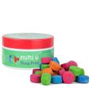 Mini U Bath Fizzy Plops for kids - 40 x mixed colour tablets vegan non-toxic gentle on the skin mess-free & stress-free - Buy Online on GoSupps.com