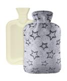 Vicloon Hot Water Bottle with Super Soft Plush Cover 2L Hot Water Bottle for Hot and Cold Compress Hand & Feet Warmer Muscle Pain Relief Hot Water Bag for Great Gift Safe and Durable (Light-Grey) - Buy Online on GoSupps.com