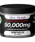 Mrs Hemp 50 000 MG Hemp Extra Strength Healing Salve Ideal for Hips Joints Neck Back Elbows Fingers Hands and Knees 100percent Natural Proudly Made in USA - Buy Online on GoSupps.com