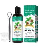 Cocomint Coconut Oil Pulling for Teeth (8 fl. oz) | Natural Oil Pulling Mouthwash & Tongue Scraper for Oral Health Teeth & Gums - Buy Online on GoSupps.com