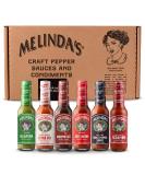 Melinda's Pepper Sauce Challenge Collection - Extra Spicy Gourmet Hot Sauce Gift Set - Jalape o, Habanero, Chipotle, Red Savina, Ghost, Scorpion - 5 oz, 6 Pack - Buy Online on GoSupps.com