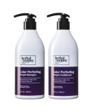 Herbalosophy Purple Shampoo & Conditioner Set (Package May Vary) Toning Shampoo Conditioner for Blonde Gray Hair Eliminates Brassy and Yellow Tones Infused with Cocos Nucifera Oil Free of Sulfate Parabens and Gluten... - Buy Online on GoSupps.com