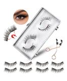 Buy Dual Magnetic Eyelashes - No Eyeliner or Glue Needed | 3D Natural Look Easy to Wear & Reusable | 2 Pairs with Tweezers - International Shipping Available - Buy Online on GoSupps.com