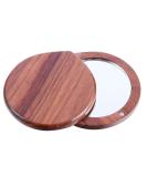 Beaupretty Small Compact Mirror - Wooden Cosmetic Mirror for Outdoor Makeup and Travel - Buy Online on GoSupps.com