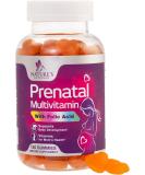 Folic Acid Prenatal Multivitamin Gummies - Non-GMO & Gluten-Free Supplement for Women - 120 Count - Buy Online on GoSupps.com
