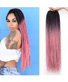 Unionbeauty 24 Inch Box Braids Crochet Hair - Ombre Pink Pre-looped Goddess Box Braids for Black Women - Pack of 8 - Buy Online on GoSupps.com