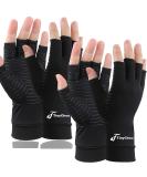 Copper Compression Arthritis Gloves - Pain Relief for Arthritis, Carpal Tunnel - Medium, 2 Pairs Pack - Buy Online on GoSupps.com
