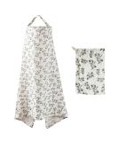 Muslin Nursing Cover for Breastfeeding - Soft & Breathable Outdoor Feeding Cover for Mom & Baby (Flower) - Buy Online on GoSupps.com