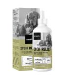 Herbal Itchy Skin Relief Liquid for Dogs & Cats - 250ml - Natural Hot Spot & Itchy Skin Relief - Nourishing Drops for Long-Term Results - Buy Online on GoSupps.com