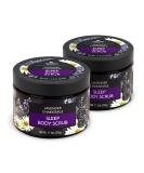 Nature's Beauty Lavender Chamomile Sleep Body Scrub - 2 Pack, 11.3 oz - Exfoliate, Moisturize & Soothe with Coconut, Jojoba & Moringa Seed Oils - Buy Online on GoSupps.com