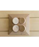 Buy Halu Ergonomic Luxury Sauna Headrest Square Red Cedar 512-SQR-2D | International Shipping Available - Buy Online on GoSupps.com