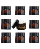 Tokincen 8 pieces 20ml 30ml amber glass empty can clear cremed box empty. Empty can empty fulfillable container brown glass container with lid and liner for cosmetics creams lotion etheric oils amber 8 pieces 20ml 30ml - Buy Online on GoSupps.com
