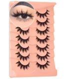 Winifred X6 Cat Eye Manga False Eyelashes - Anime Cosplay Natural Spiky Wispy Thick Japanese Style - Buy Online on GoSupps.com