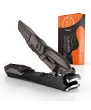 Nail Clippers with Catcher Professional Nail Clippers of Heavy Duty No Splash Self-Collecting Large Toenail Clippers for Fingernails and toenails Stainless Steel Nail Cutter for Men Women Seniors Black - Buy Online on GoSupps.com