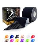 SOONGO Trans Tape 1 Roll - 5cm x 5m - Waterproof & Hypoallergenic Black Tape for Muscle Relief on Shoulders, Wrists, Knees & Ankles - Buy Online on GoSupps.com