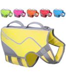 Vivaglory Sporty Neoprene Dog Rescue Vest - Durable Yellow XL (74-84cm) with Velcro Fastener - Comfortable Pet Security Gear for International Shipping - Buy Online on GoSupps.com